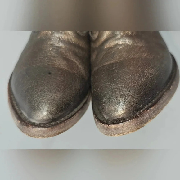 Frye Billy Shootie Western Metallic Bronze Boot Size 6.5 - Picture 2 of 11